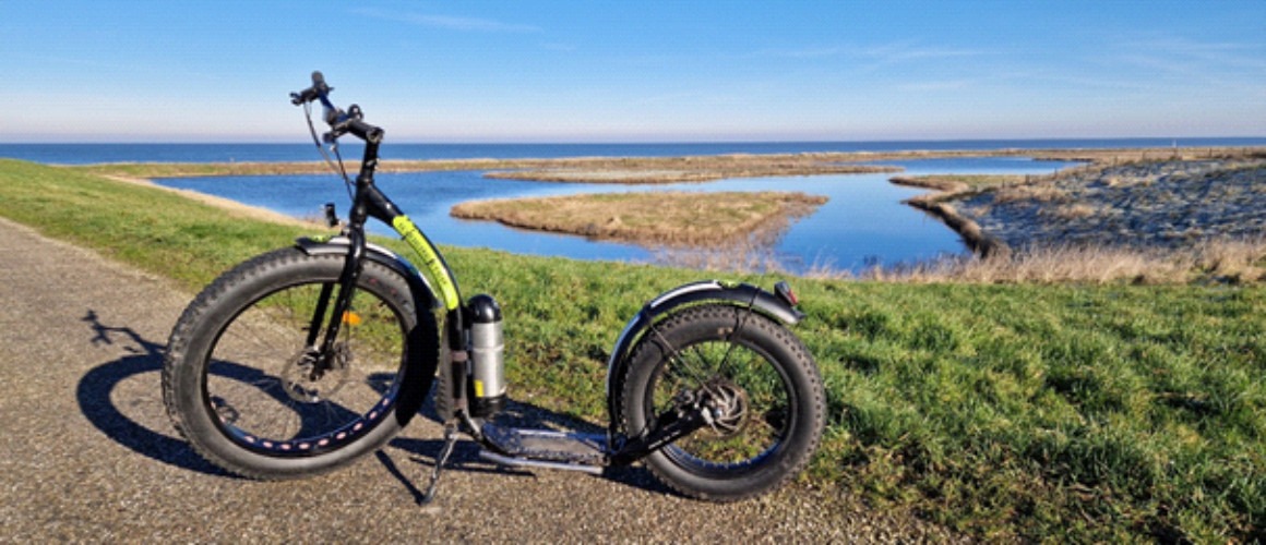 Huur een Fatmax e-step voor een rondje Wieringen